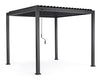 Gazebo pergola Bioclimatica con struttura in alluminio, tetto lamellare orientabile, da giardino e veranda