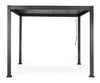 Gazebo pergola Bioclimatica con struttura in alluminio, tetto lamellare orientabile, da giardino e veranda