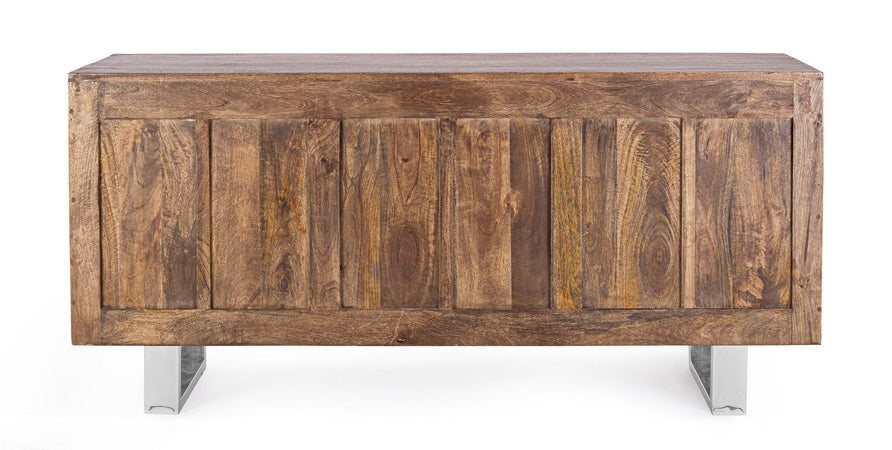 Credenza "Stanton", 2 ante e 3 cassetti, struttura in legno di mango, 160 cm