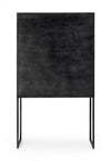 Credenza Dorset con struttura in acciaio, cassetti in legno, stile industriale