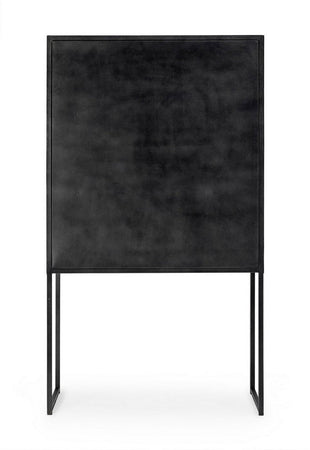 Credenza "Dorset" con struttura in acciaio, cassetti in legno, stile industriale