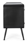 Credenza Elton con struttura in acciaio, cassetti in legno di abete, stile vintage