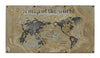 Scrivania Atlantide struttura in acciaio anticato, stile industriale, 130 x 65 x 75 cm