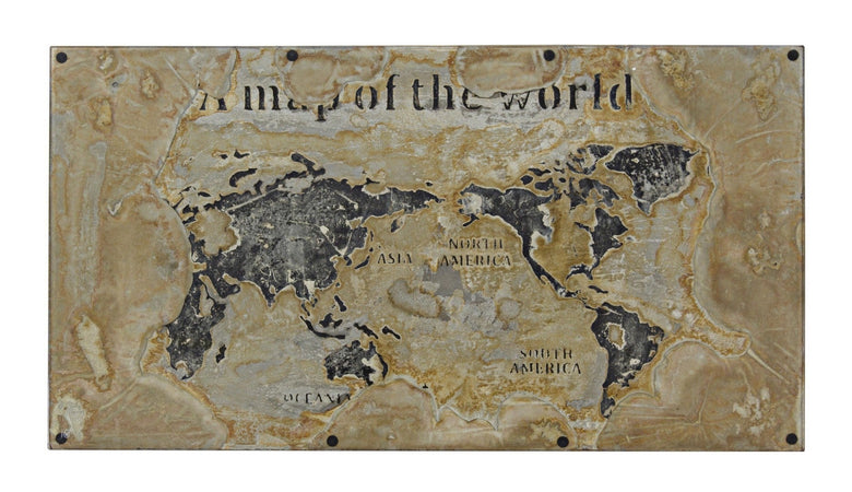 Scrivania "Atlantide" struttura in acciaio anticato, stile industriale, 130 x 65 x 75 cm