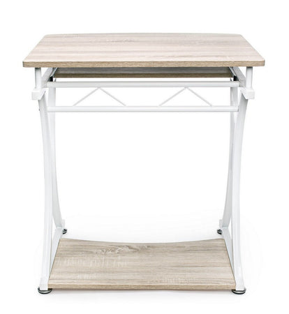 Scrivania "Violet" per PC con piani in MDF, struttura in acciaio verniciato, porta tastiera, 70 x 55 cm