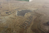 Scrivania Atlantide struttura in acciaio anticato, stile industriale, 130 x 65 x 75 cm