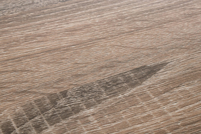 Scrivania "Alberta" con cassettiera bianca e legno, gambe in legno di pino, piano in MDF, 120 x 60 cm