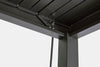Gazebo pergola Bioclimatica con struttura in alluminio, tetto lamellare orientabile, da giardino e veranda
