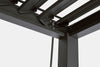 Gazebo pergola Bioclimatica con struttura in alluminio, tetto lamellare orientabile, da giardino e veranda