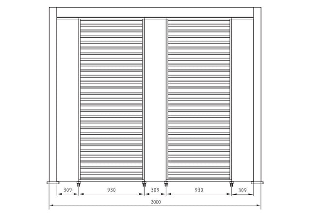 Gazebo pergola Bioclimatica con struttura in alluminio, tetto lamellare orientabile, da giardino e veranda