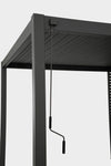 Gazebo pergola Bioclimatica con struttura in alluminio, tetto lamellare orientabile, da giardino e veranda