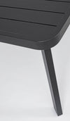 Set tavolo con 6 sedie Cordova in alluminio verniciato, seduta in fibra sintetica, per esterno