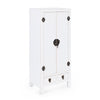 Mobile Pechino, struttura in legno MDF, finitura a base di nitrocellulosa, maniglie in acciaio
