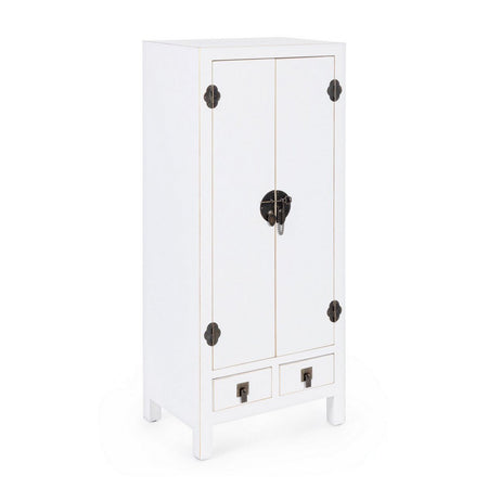 Mobile "Pechino", struttura in legno MDF, finitura a base di nitrocellulosa, maniglie in acciaio