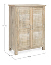 Credenza Mayra con struttura in legno di mango, decorazioni a mano, stile naturale