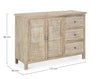 Credenza Mayra con struttura in legno di mango, decorazioni a mano, stile naturale