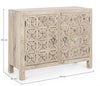 Credenza Engrave con struttura in legno di mango, decorazioni intarsiate, stile naturale