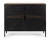 Credenza Roderic 2 ante con struttura in acciaio verniciato, stile industriale