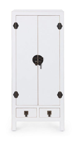 Mobile "Pechino", struttura in legno MDF, finitura a base di nitrocellulosa, maniglie in acciaio