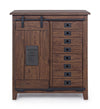 Credenza Jupiter con struttura in legno di mango, maniglie in acciaio, stile vintage