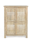 Credenza Mayra con struttura in legno di mango, decorazioni a mano, stile naturale