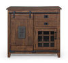 Credenza Jupiter con struttura in legno di mango, maniglie in acciaio, stile vintage