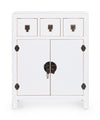 Mobile Pechino, struttura in legno MDF, finitura a base di nitrocellulosa, maniglie in acciaio