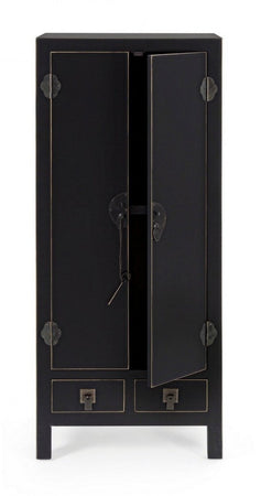 Mobile "Pechino", struttura in legno MDF, finitura a base di nitrocellulosa, maniglie in acciaio