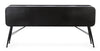 Credenza Elton con struttura in acciaio, cassetti in legno di abete, stile vintage
