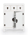 Mobile Pechino, struttura in legno MDF, finitura a base di nitrocellulosa, maniglie in acciaio