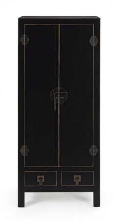 Mobile "Pechino", struttura in legno MDF, finitura a base di nitrocellulosa, maniglie in acciaio