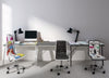 Scrivania moderna Young porta pc da ufficio e cameretta in vetro 113 cm