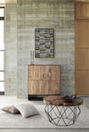 Credenza Gunter con struttura in legno di mango, finitura con vernice, stile moderno