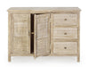 Credenza Mayra con struttura in legno di mango, decorazioni a mano, stile naturale