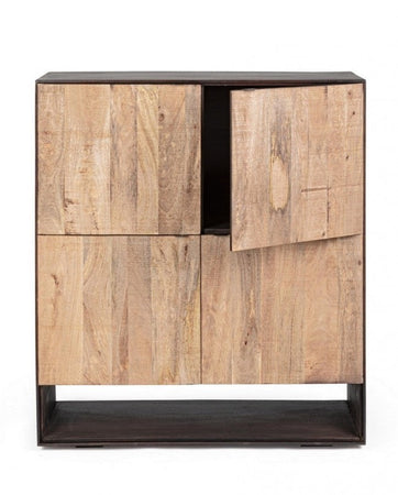 Credenza "Gunter" con struttura in legno di mango, finitura con vernice, stile moderno