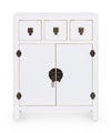 Mobile Pechino, struttura in legno MDF, finitura a base di nitrocellulosa, maniglie in acciaio