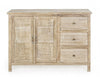 Credenza Mayra con struttura in legno di mango, decorazioni a mano, stile naturale