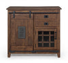 Credenza Jupiter con struttura in legno di mango, maniglie in acciaio, stile vintage