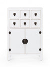 Mobile Pechino, struttura in legno MDF, finitura a base di nitrocellulosa, maniglie in acciaio