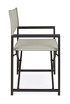 Sedia da regista Taylor , struttura in alluminio, seduta in textilene, ideale per giardino