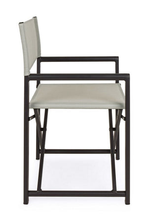 Sedia da regista "Taylor" , struttura in alluminio, seduta in textilene, ideale per giardino