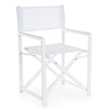 Sedia da regista Taylor , struttura in alluminio, seduta in textilene, ideale per giardino