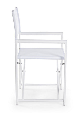 Sedia da regista "Taylor" , struttura in alluminio, seduta in textilene, ideale per giardino