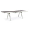 Tavolo allungabile Krion con struttura in alluminio, piano in ceramica, da 205 - 265 x 103 cm