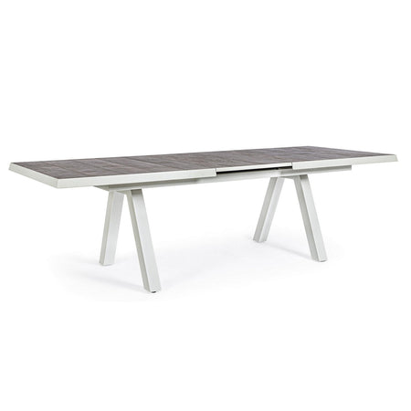 Tavolo allungabile "Krion" con struttura in alluminio, piano in ceramica, da 205 - 265 x 103 cm