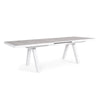 Tavolo allungabile Krion con struttura in alluminio, piano in ceramica, da 205 - 265 x 103 cm