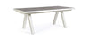 Tavolo allungabile Krion con struttura in alluminio, piano in ceramica, da 205 - 265 x 103 cm