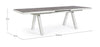 Tavolo allungabile Krion con struttura in alluminio, piano in ceramica, da 205 - 265 x 103 cm