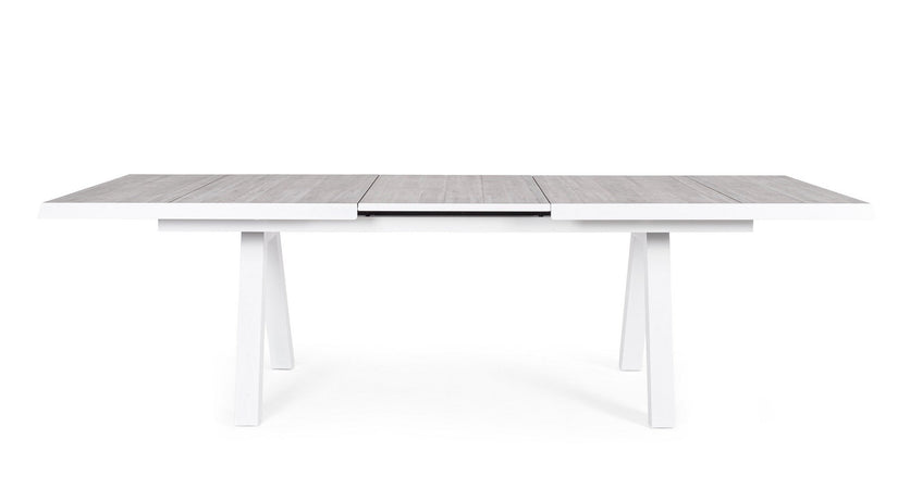 Tavolo allungabile "Krion" con struttura in alluminio, piano in ceramica, da 205 - 265 x 103 cm