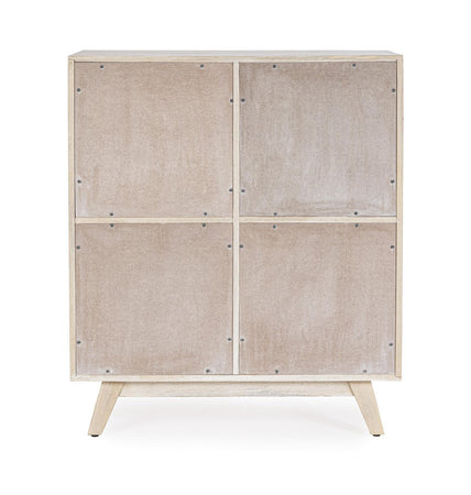 Credenza "Indira" con struttura in legno di mango, schienale in mdf, decorazioni fatte a mano